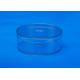 Transparent PET Plastic Jars Crown Lid Sealing Type Round Shape 80G