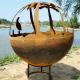 60cm Hnjbl Wood Burning Round Corten Fire Pit Sphere Rustic Red Or Customized