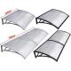 100x80 Waterproof Polycarbonate Window Awnings Brown Board Resisting Rain