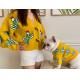 Cactus Print Matching Pet And Owner Sweaters Long Sleeve Knitted Cardigan
