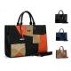 Waterproof Practical Purse Set For Ladies , Abrasion Resistant PU Leather Tote