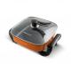 6L 1500W Electric Hotpot Divider Pot Steamboat Shabu Shabu Induction Pot For Home