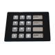 4 x 4 Keys Custom Vandal Resistant Metal Keypad With Backlit , Numeric Keys