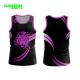 Sublimation Print Breathable Quick Dry Sports Men Singlet Round Neck