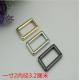 Wholesale bag hardware 32 mm gold zinc alloy metal adjustable square buckle for bag