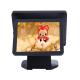 Black Color Dual Screen Retail Epos Systems Aluminium Alloy Housing For Small Business