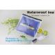 Eco-friendly Clear Travel EVA Cosmetic Bag with Slider Zipper Closure, matte slider printing customized frosted pvc bag
