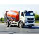 ISO Concrete Mixer Truck With Pump , Mobile Industrial Concrete Mixing Equipment