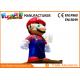 PVC Coated Nylon 3 - 8m Advertising Inflatables Mario Model / Inflatable Cartoon Characters