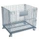 Stackable Steel Mesh Containers Foldable Powder Coating