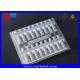 Plastic Pen Cartridge Blister Clamshell Packaging Tray 60 um Thickness Clear Transparent Color