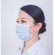 Disposable Blue Earloop Medical Mask Comfortable Design For Supermarket