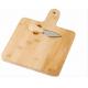 Water Resistance Bamboo Cheese Board With Cheese Knives And Handle