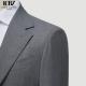 Customized Logo Printing Men's Slim Fit Wool Suit for Formal Groom's Wedding Dress