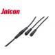 Jnicon M12 Waterproof Male Female Connector , Cable Welding 4 Pin Connector Male