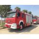 350hp Emergency Rescue Fire Truck Red Colour Diesel Fuel Type