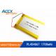 3.7V 1700mAh 454867 pl454867 lithium polymer battery li-ion rechargeable battery for digital products