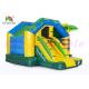 Tropical Wild Animal Theme  Inflatable Jumping Castle With Slide Anti - Ruptured