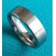 7mm Brushed Finish Flat Surface Cobalt Chrome Ring Pipe Cut Wedding Band Ring