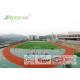 PU Rubber Athletic Track Field Surface Antimicrobial Healthy , Green / Red Color