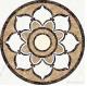 Natural stone Stone Carving Sculpture Multi-color marble medallion MD-W-08