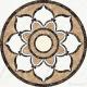 Natural stone Stone Carving Sculpture Multi-color marble medallion MD-W-08