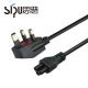 SGS 3 Prong AC Power Cord 220v UK Laptop Power Cord With Fuse