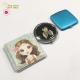 Hot Sale Round Double Side Gold Plated Make Up Square Portable Metal Promotion Gift Handheld Pocket Mirror