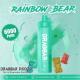 Rainbow Bear flavor Zovoo Dragbar R6000 6000 puffs Disposal Vape with Rechargeable battery