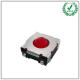 Pack Foot 4 Pins SMD Tact Switch , Red Silicone Ball Button Tactile Switch