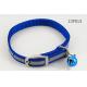 Blue Fashion Webbing Rope Dog Leash With Small Bell And Buckle 3cm Width