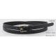 Fake Crocodile PU Black Womens Fashion Belts With Gold Buckle In 1.5cm