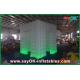 Advertising Booth Displays White Curtain Lighting Inflatable Photo Booth 210D Oxford Cloth