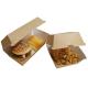 Food Container Fast Food Grade Corrugated Paper Packaging Box For Eco-Friendly Customized Hamburger Box
