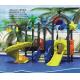 High quality kids outdoor playground plastic combined slides water park play equipment