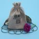 High Fashionable Jute Packaging Bags , Wear Resistant Cotton Drawstring Bags