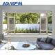 Foshan Factory Price Aluminum Casement Windows With Mosquito Net For Villa