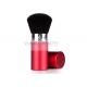 Travel Type Red Retractable Individual Makeup Brushes Natural Hair
