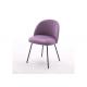 50pcs Purple Banquet Modern Velvet Dining Chairs With Metal Legs