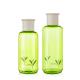 Green Tea Plastic Bottle With Screw Cap For Balancing Moisturizing Lotion 2-Piece Set