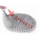 Square Or Round Shape Food Grade Chainmail Scrubber For Cast Iron Skillet Cleaning