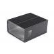 Cover / Enclosure Extruded Aluminum Extrusions For Electronics In Black