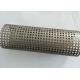 Strainer Perforated Metal Tube , Galvanized Steel Tube Conical Structural Design