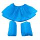 Blue Hospital Lightweight Non Slip Disposable Shoes Cover 20GSM Film For Indoors
