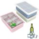 Large Square Ice Cube Tray With Lid Easy Release Reusable Ice Cubes For Soup Freezer Wine Juice