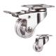 Clear PC Light Duty Swivel 40mm 66lbs Stainless Steel Casters