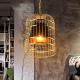 Chinese Bird Cage Light Living Room Restaurant Dining Room cage chandelier（WH-VP-136)