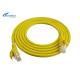 Yellow Ethernet Network Patch Cable , Internet Ethernet Patch Cable Wiring