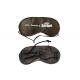 Dark Brown 	Sleep Blindfold Eye Mask in Satin /  Short Plush Material