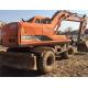 KORES Good condition DH150W-7 wheel excavator/secondhand doosan wheel excavator 130-5 tyre excavator
